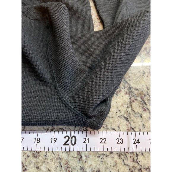 Membe’s Mark Henley Shirt L Black Thermal Waffle Long Sleeve Utility Outdoor - Picture 6 of 8